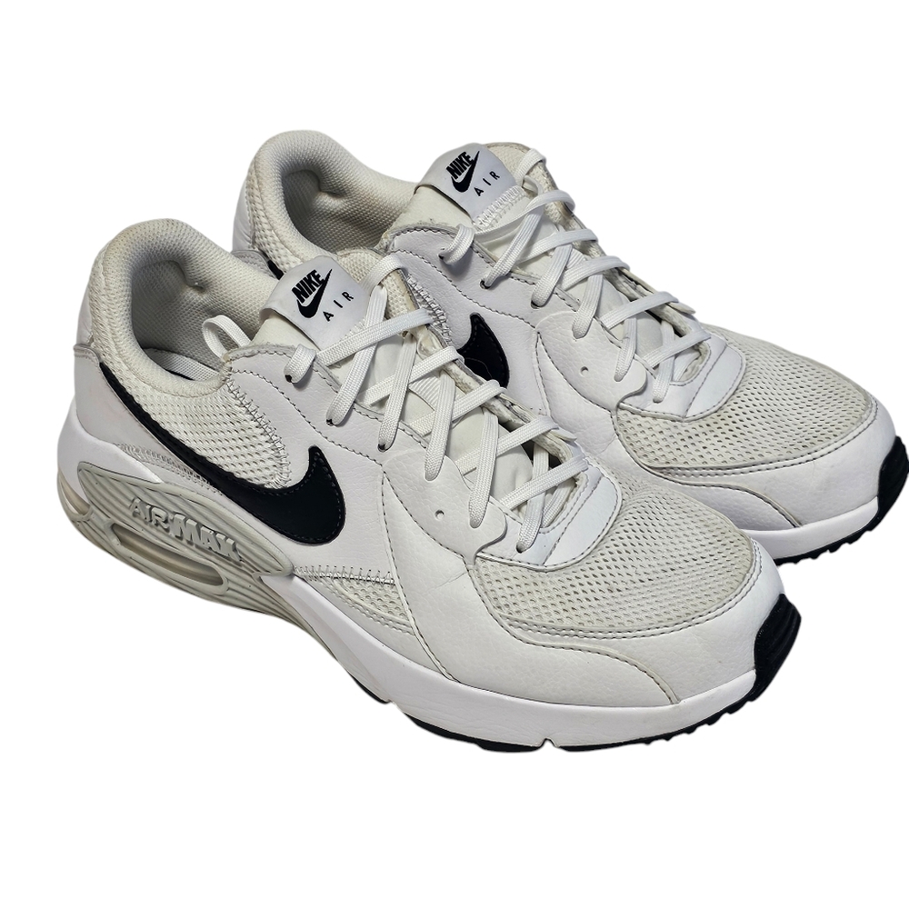Nike Air Max Excee Walking Lifestyle Shoes White Black Men's Size 9